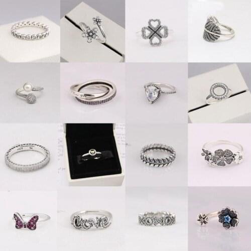 100% Sterling Classic Heart-shaped Female Personality Charm Ring Free Shipping Wholesale