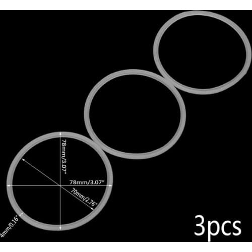 3Pcs 7.8cm Rubber O Shaped Replacement Gaskets Seal Ring Part For Blender Juicer A6HB