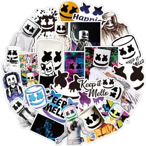 50pcs Hot Song Keep It Mello Emd Graffiti Scrapbook Stickers for Bike Fans Computer Laptop Helmet Car DIY Waterproof Sticker