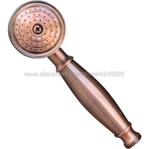 Antique Red Copper Brass Telephone Style Bathroom Shower Head Water Saving Hand Held Shower Head Spray Khh012