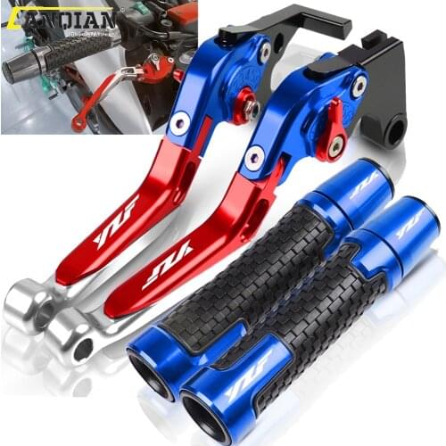 For YAMAHA YZFR15 YZF R15 2008-2012 2013 2014 2015 2016 Motorcycle Accessories CNC Brake Clutch Lever Handlebar Handle Grip Ends