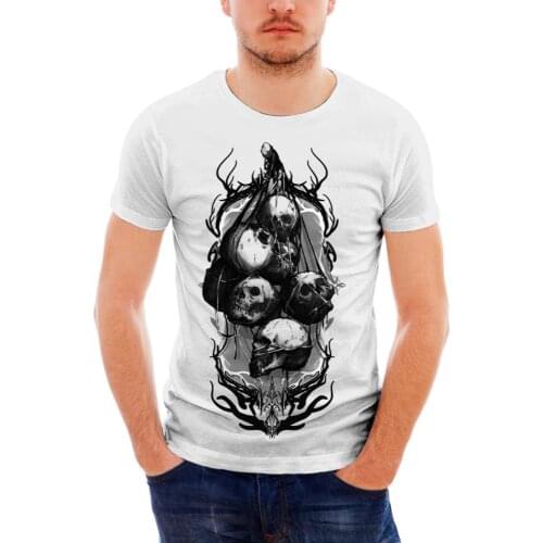 Fashion Print Men T Shirt Hip-Hop Cotton T-shirt O-neck Summer Male Causal Men Clothing Tees Tops