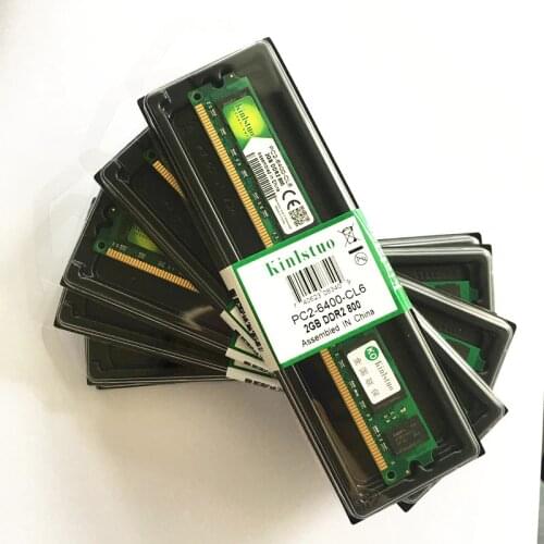 Kinlstuo DDR2 2GB Rams 800MHz PC 6400 desktop memory ddr2 rams 2gb 1gb for AMD & INTEL Full compatible