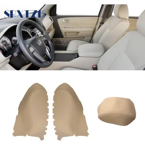 Microfiber Leather Front Door Panels Armrest Covers For Honda Pilot 2009 2010 2011 2012 2013 Car styling Interior Parts