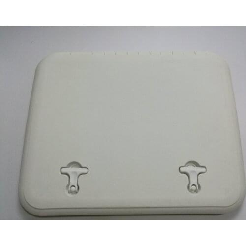 Boat RV Heavy Duty Hinged Access Inspection Deck Hatch White L 21.3 inch W16.7 inch 0551