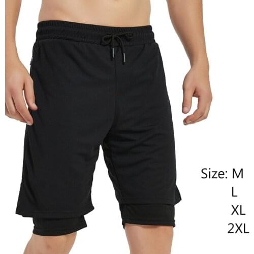 Mens Running Shorts Men 2 in 1 Sports Jogging Fitness Shorts Training Quick Dry Mens Gym Men Shorts Sport Short Pants