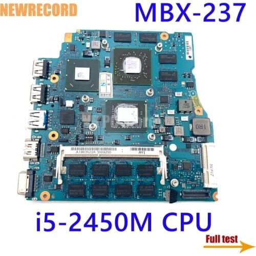 NEWRECORD A1863522A MBX-237 for VPCSE VPCSE2AJ System board Laptop Motherboard i5-2450m 2.50Ghz HD 6600M GPU Main board