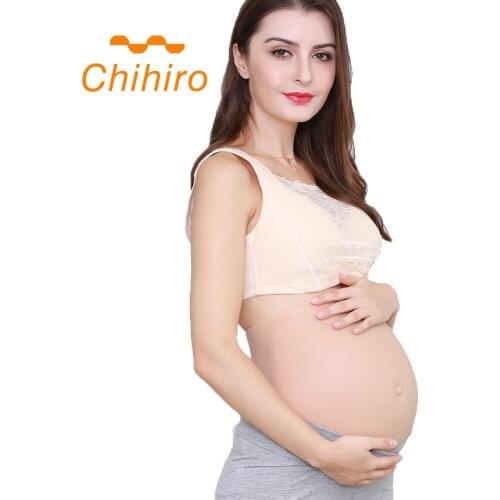 New Artificial silicone pregnant tummy fake pregnancy belly for women and Breast Form Crossdresser Baby Actors Perform Models