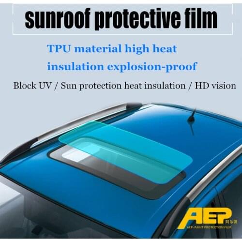 1.52M TPU Panoramic Sunroof Heat Insulation Film Car Glass Explosion-proof UV Block Sun Protection Film For Car Accessories