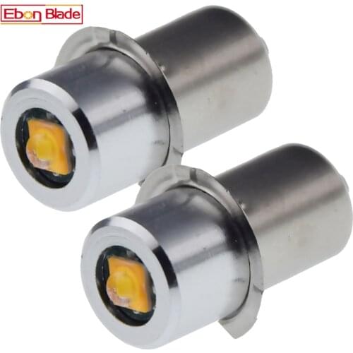 Pair P13.5S PR2 PR3 LED Bulb 3W 3V 4.5V 6V 12V 18V DC Warm 4300K Pure White 6000K Replace For Maglite Torch Flashlight Work Lamp
