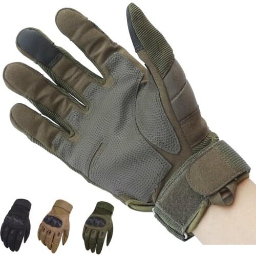 Tactical Gloves Military Men Outdoor Sport Full Finger Cycling Gloves Army Paintball Antiskid Wearable Touch Screen Bike Gloves