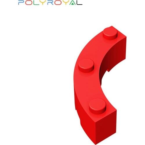 Building Blocks Technicalalal DIY 4x4 curved brick with 3 bumps al Parts MOC Creativity Educational toy for children 48092