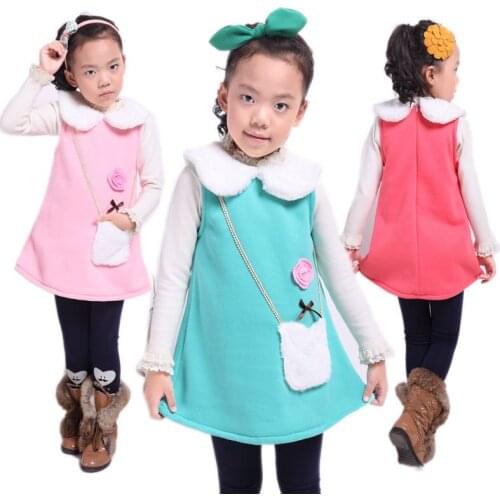 Теплые платья для девочек TZEEWA China At AliExpress