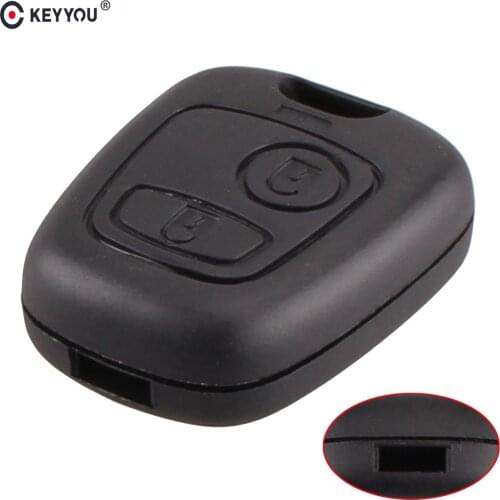 KEYYOU Replacement 2 Button Remote Blank Key Cover Case Fob For Citroen C1 C2 C3 C4 XSARA Picasso Auto Car Key Case shell