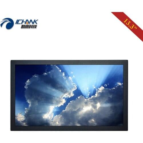 ZB133TN-56/13.3" inch 1920x1080p 16:9 BNC HDMI VGA Built-in Speaker Remote Control PC Monitor LCD Screen USB U-disk Video Player