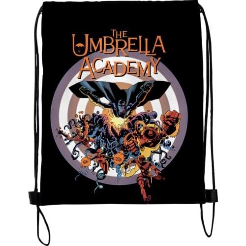 The Umbrella Academy 3D Merch Fashion Style Student Shoulder Storage Bag Drawstring Travel Beach Backpack Toys Shoes Organizer