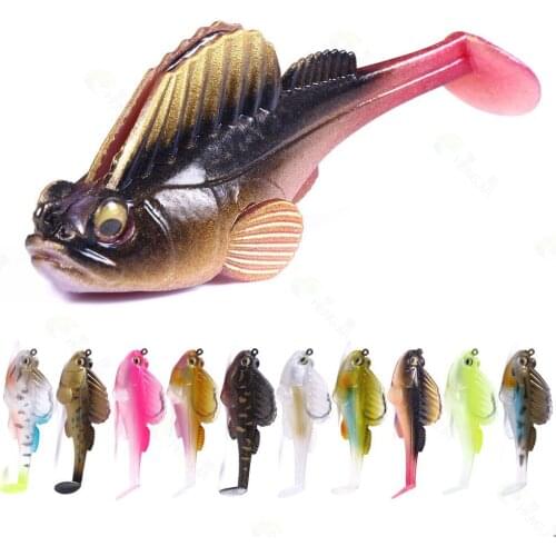 1PC 7cm 14g Fishing Lure Soft Bait Lead Jig Dark Sleeper Swimbaits Lure Fishing Pike Lure Bass Swimmer Perch Fishing Swimbait
