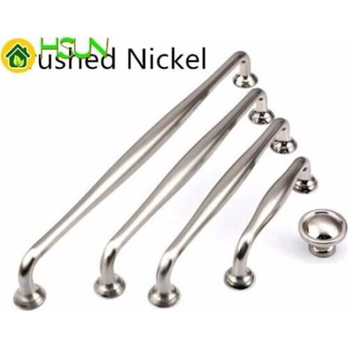 3.75'' 5'' 6.3'' 7.55'' Polished Chrome Drawer Pulls Large Kitchen Cabinet Pulls Knob Door Handles Brushed Nickel Dresser Knobs