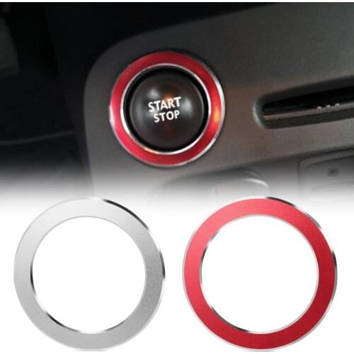Car Styling Engine Start Stop Ignition Key Ring Accessories Case For Renault Koleos Kadjar Captur Megane Sticker Car Cover