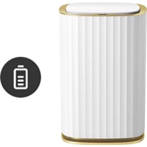 Touchless Motion Sensor Trash Can with Lid IPX5 Waterproof Smart Waste Bin