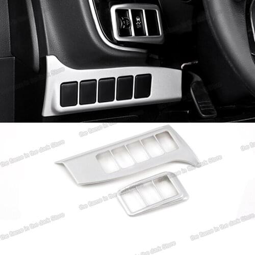 Lsrtw2017 Car Center Control Button Headlight Switch Frame for Mitsubishi Outlander 2013-2021 Interior Accessories Auto
