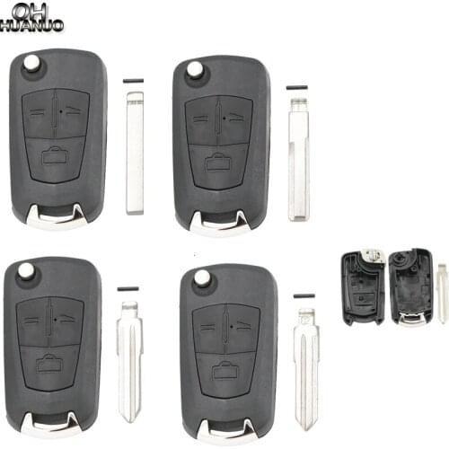 3 Buttons Folding Flip Remote Key Case Shell Fob For Vauxhall Opel Astra H Corsa D Vectra C Zafira HU43 HU46 HU100 YM28 Blade