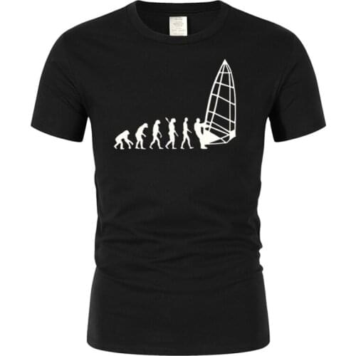 Evolution Windsurfing Men T-shirt Boy Personality Custom Short Sleeve graphic t shirts Valentines Big Size Mens O-Neck t shirt