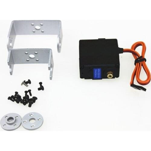 HJ S3315D Full Metal 15KG Torque Brushless Motor 180 Rotating Digital Robot Servo with Long and Short Straight U Mouting