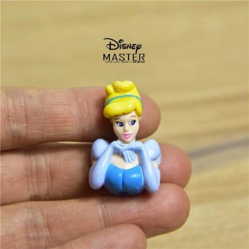 24piece 3.5cm Disney Cinderella princess collection figures toys with hole inside Cinderella model toys