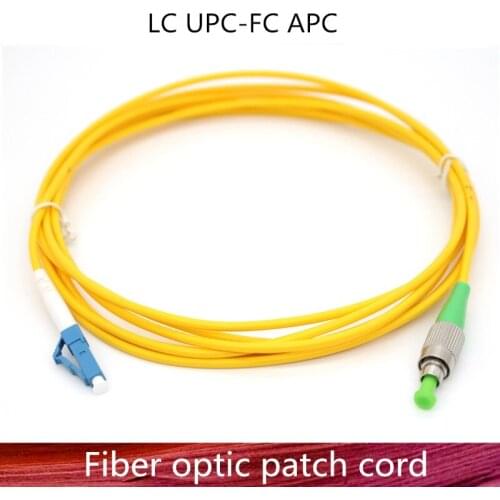 LC/UPC to FC/APC Fiber Optic Patch Cord Cable LC-LC 1m/3m/5m/10m/20m/30m Jumper Single Mode Simplex Fiber Optic Patch Cord