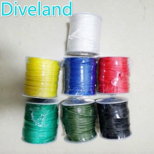 Spearfishing line 50M/lot 2MM Super Strong PE Braided Fishing Line Underwater Spear Gun Rope Red Yellow White Black Green Blue