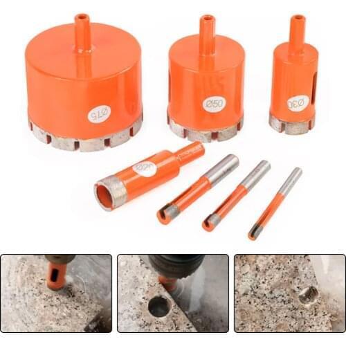 Metal Diamond Drilling Core Bit Stone Drill Bit Hole Saw Drilling Bits Bell Saw for Glass Ceramic Porcelain Tile Marble Granite