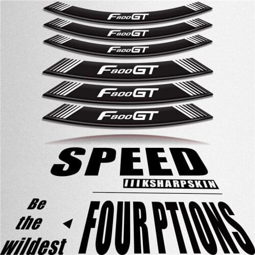 Motorcycle sticker stripe personality wheel stickers creative reflective decorative tires for BMW F800GT