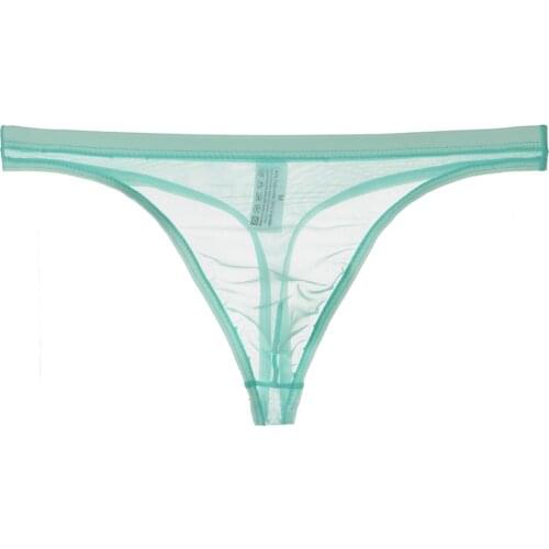 Mens Sexy Breathable Underwear T-Back G-String Briefs See Through Lingerie Mens Thong Sexy Underwear Sexy T Pants