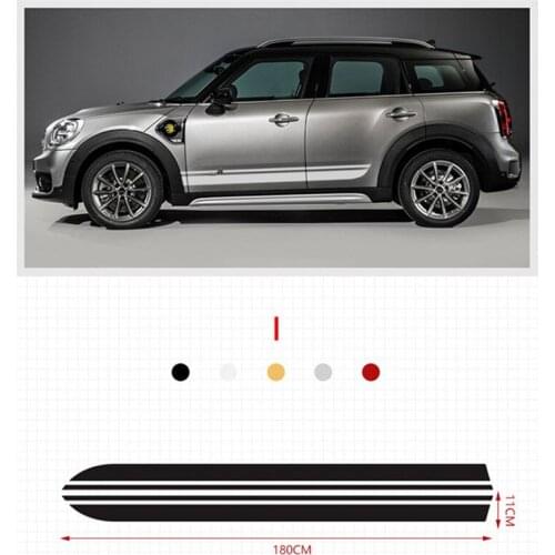 Car Side Skirt Car Stickers Body Decal Styling For MINI COOPER F57 F60 R55 R56 R60 F56 F55 F54 Accessories Exterior Modification