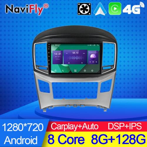 NaviFly 7862C 6G 128G Android 10 All In One Car Intelligent System For Hyundai H1 2 2017 - 2018 Carplay DSP Navigation GPS FAN