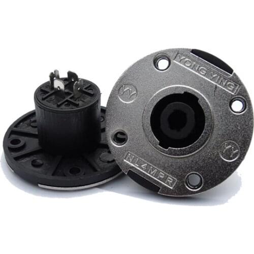 Wholesale 100 PCS/lot NL4MPR 4 Pin Speakon 4 Pole Locking Speaker Connector Pro Audio Equipment DJ Speaker Chassis Socket