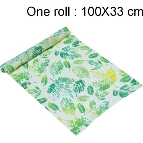 100x33cm Beeswax Food Wrap Reusable Eco-friendly Sustainable Seal Silicone Tree Resin Plant Oils Storage Snack Wraps