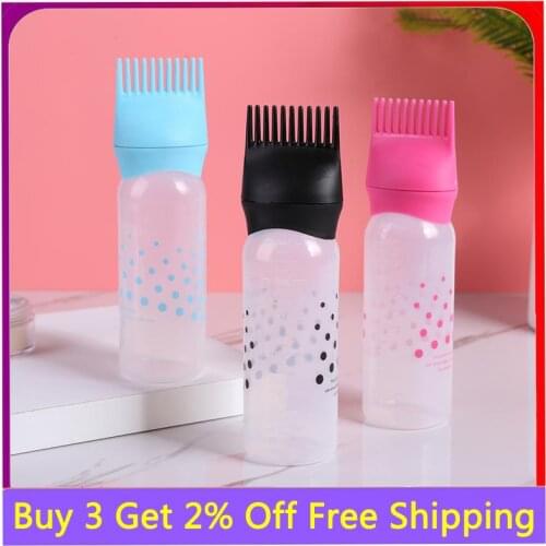 50oz Hair Dye Applicator Comb Bottle Salon Stain Dispensing Brush Simple Portable Design Practical Styling Coloring Tool