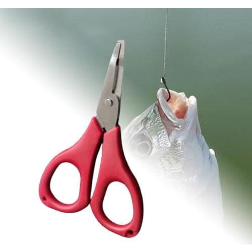 Red Stainless Steel Fishing Scissor Mini Portable Hook Tackle Tool Line Cutter for Outdoor Hook Tackle Tool Line Cutter for Outd