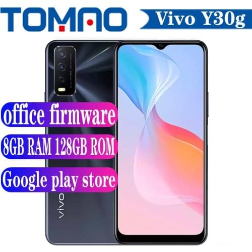 Vivo Original New Y30g SmartPhone Helio P65 5000mAh Battery 18W 8GB RAM 128GB ROM 6.51“ 13MP Dual Cameras Android 11 Google Play