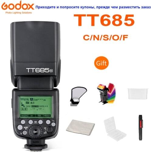 Godox TT685 TT685C TT685N TT685S TT685F TT685O Camera Flash Speedlite TTL HSS for Canon Nikon Sony Fuji Olympus DSLR Cameras