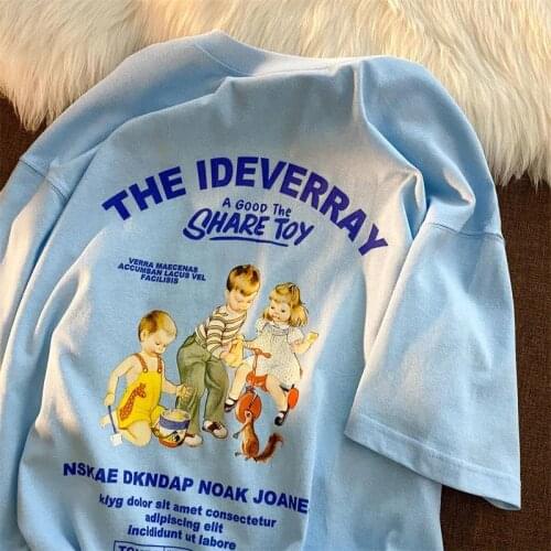 2 Colors Pure Cotton Fun Graphic T Shirts American Vintage Woman Tshirts Punk Goth Fashion Teens Clothes Summer Plus Size Tops