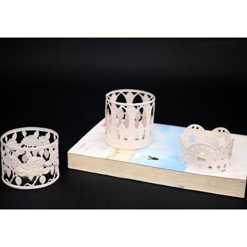 1PC Vintage Moroccan Christmas Candle Holder Iron Hollow Snowflake Tree Deer Home Party Decoration MK 029