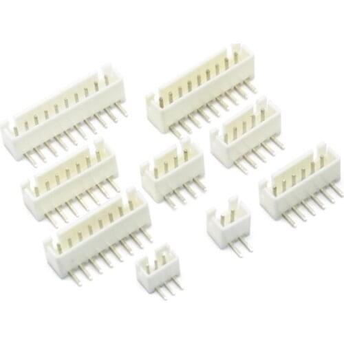 1000pcs/LOT XH2.54 male right angle material Connector Leads pin Header 2.54mm XH-AW 2P 3P 4P 5P 6P 7P 8P 9P 10P 11P 12P 13P 14P