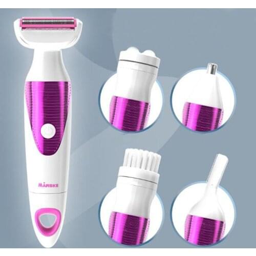5 in 1 electric hair removal shaving device body hair remover private parts shave nose hair trimmer facial clean USB charging