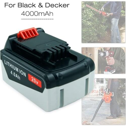 LB2X4020 LB20 20V 4000mAh Li-ion Power Tools Rechargeable Battery for Black Decker LBX20 LBXR20 LST220 LHT2220 LDX120SB LHT120