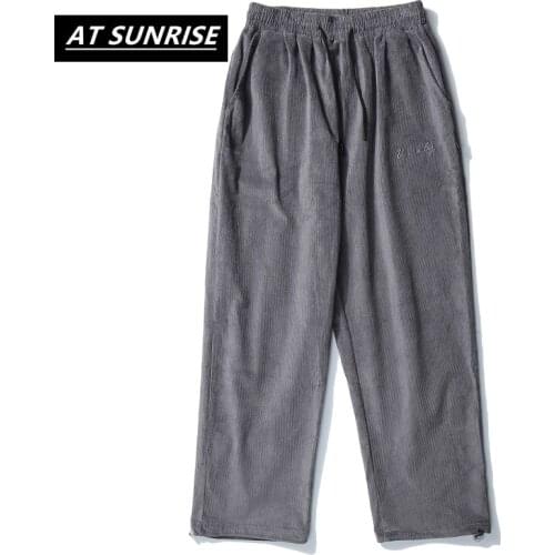 ATSUNRISE Men's Corduroy Trousers