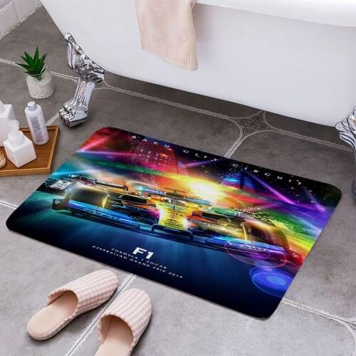 Baku city circuit F1 Carpet Areas Rug Non-slip Floor Mat Rug 3D Printing Living Room Bedroom Door Mat Home Decoration