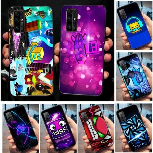Riccu Geometry Dash Phone Case for Huawei Honor 20 10 9 8 8x 8c 9x 7c 7a Lite view pro